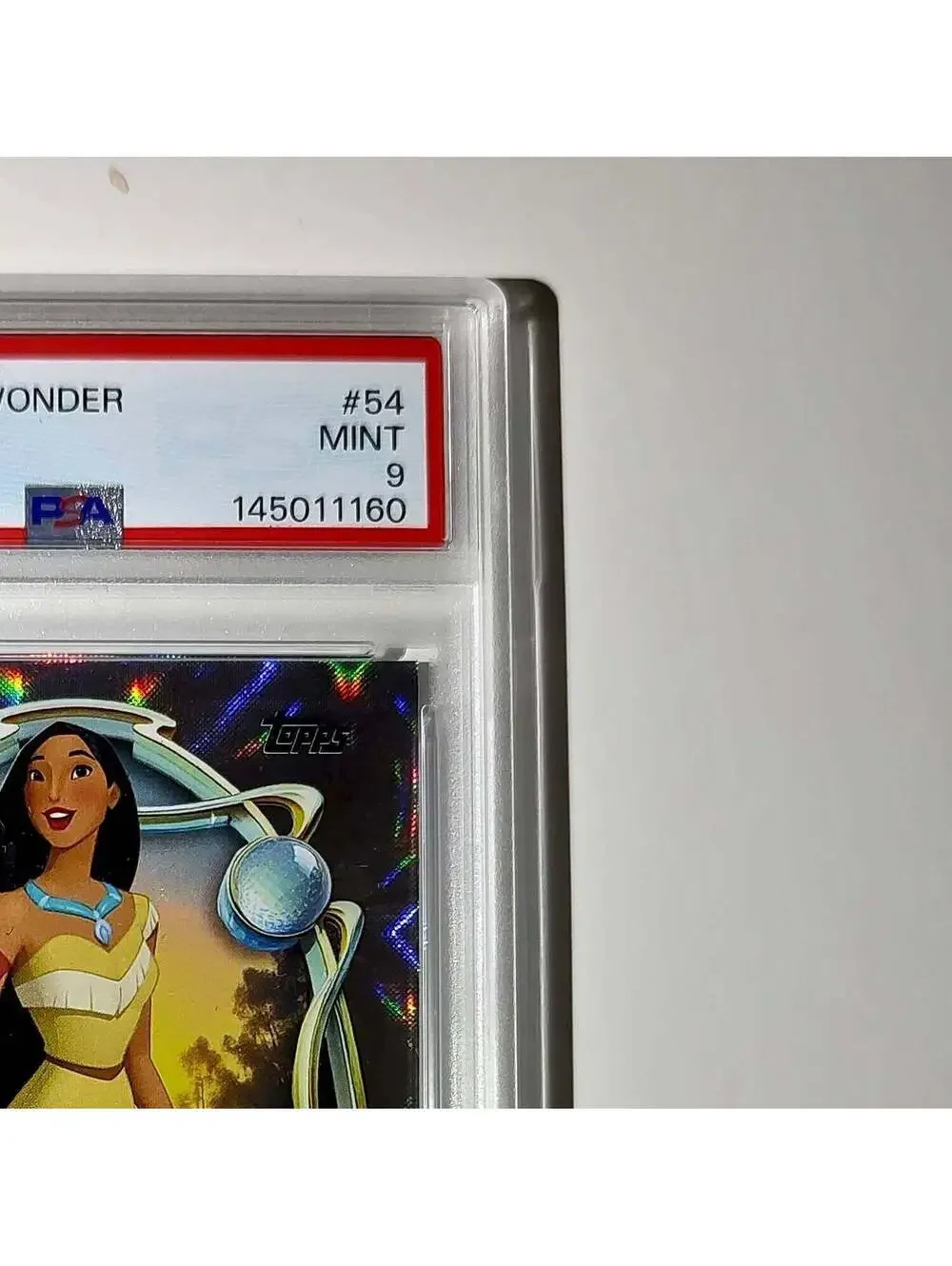 Pocahontas 2025 Topps Disney Wonder #54 Winter Variant Card Pocahontas PSA 9